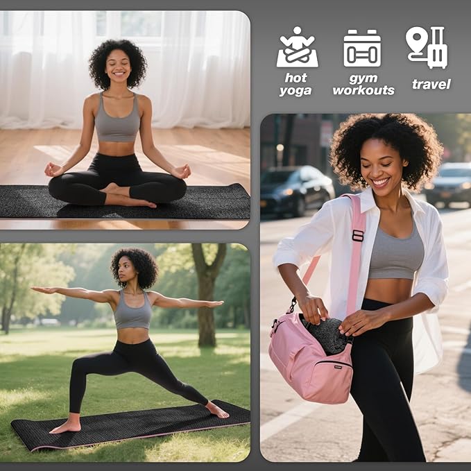 Hot Yoga Towel,Microfiber Yoga Mat Towels Non Slip for Hot Yoga Absorbent Microfiber Sweat Anti-Slip Cover,Bikram,Pilates,Exercise,Fitness 28 inch X 72 inch Beige 2 Pack