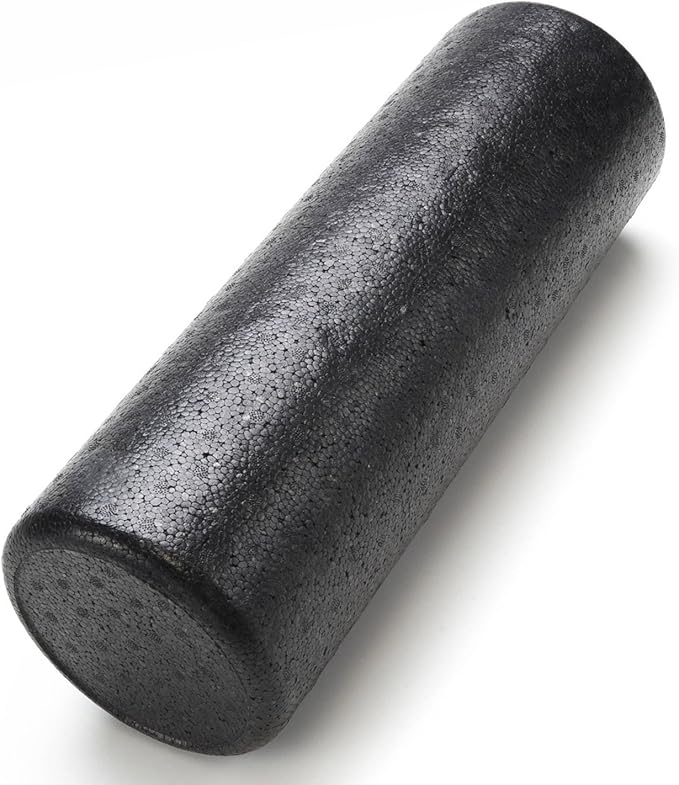 Signature Fitness High-Density Round Foam Roller for Exercise, Massage, Muscle Recovery, Multiple Sizes
