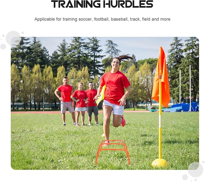 VICASKY 5Pcs Agility Hurdles for Outdoor Football Training Durable Hurdles for Speed and Convenient Training Equipment for Athletes