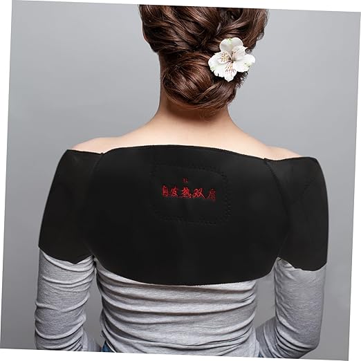 IMIKEYA Self-Heating Shoulder Guards with Dual Thermoelectric Effect Magnetic Support Belt for Shoulder Pain Relief and Muscle Relaxation