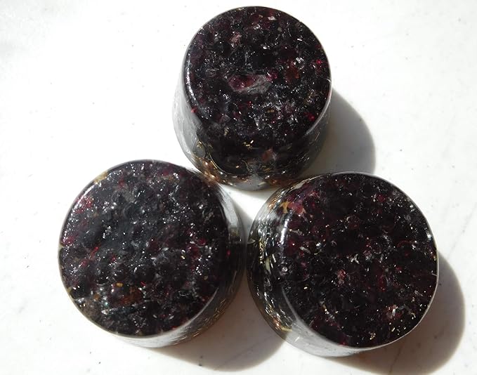 Garnet Orgone Generator Energy Accumulator 7.83Hz/432Hz/528Hz/Advance Harmonics Many Beautiful Ingredients! (Garnet)