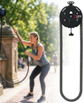 Suspension Pulley Cable Machine Endless Rope Trainer with Adjustable Resistance Pull Rope Fitness Equipment for Full Body Strength Training
