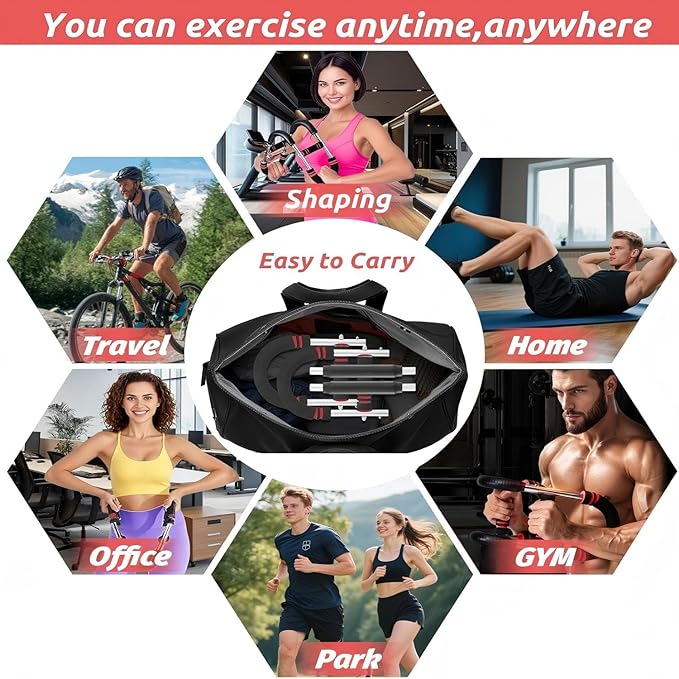 Twister Arm Trainer, Adjustable Chest Workout Equipment for Men & Women, Muscle Builder & Strength Training for Arms, Home Gym Strength Trainer, Chest Trainer (20-60 lbs)