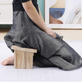 Portable Kneeling Meditation Bench with Foldable Legs, Perfect Kneeling Stool Ergonomic Solid Wood Yoga Bench for Extended Practice