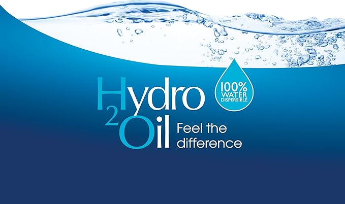 Hydro 2 Oil Unscented Massage Oil 33.8 fl oz - Water Dispersible Formula with Jojoba and Grapeseed Oil Enriched with Vitamin E