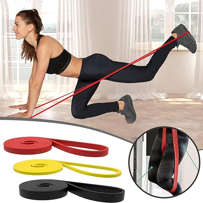 Resistance Bands for Arms, Elastic Stretch Multifunction Exercise Band,15 Lbs Heavy Duty Silicone Pull Up Bands for Gym Fitness Home Pilates Stretching Arms Yoga Strength Muscle Training Shoulder