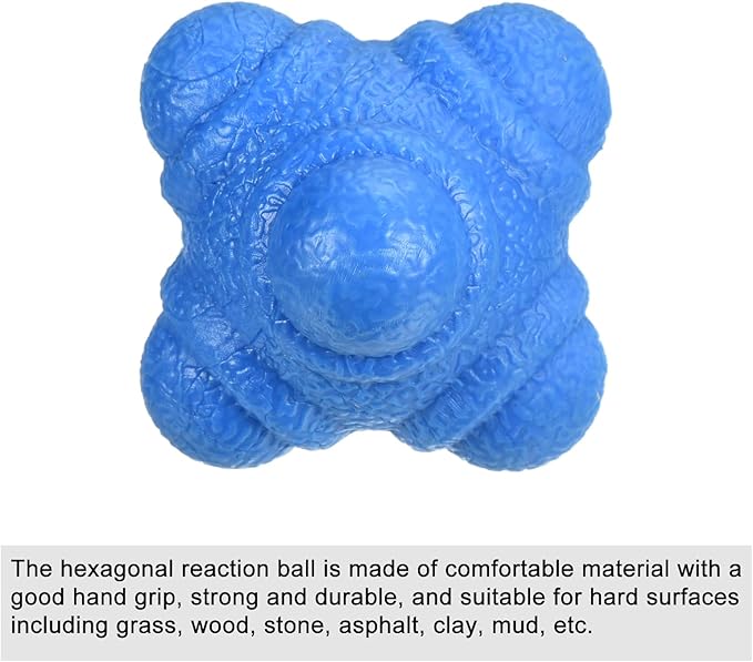 PATIKIL Bounce Reaction Balls, Coordination Training Ball, Agility Trainer TPR Low Difficulty for Speed Reflex