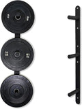 Fitvids Weight Plate Storage Rack, Weight Plate Holder Wall Mounted Bumper Plate Storage for Home Gym, Fit 2" Olympic Plates