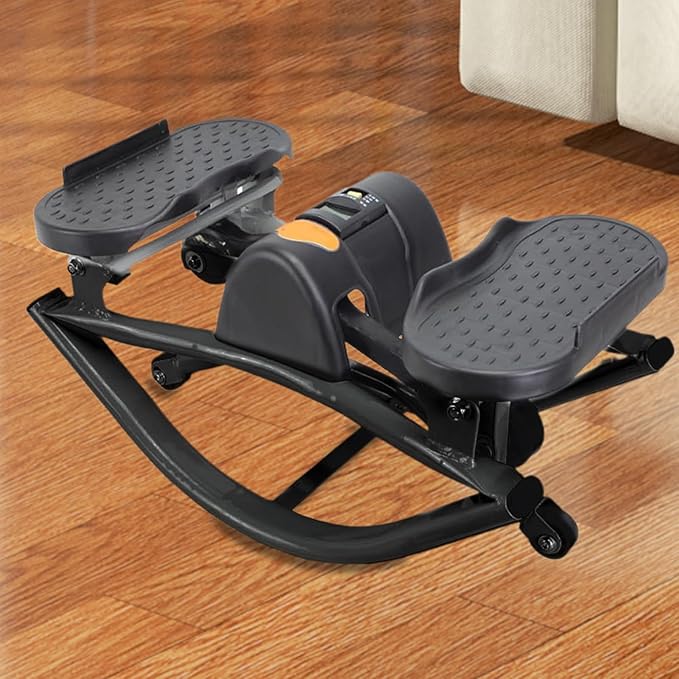 Rock Stepper, Lateral Rocking Fitness Stepper Home Workout Machine, Rolling Side to Side Steppers for Exercise at Home, Workout Machine for Legs & Glutes, for Homes Apartment Dorm Office