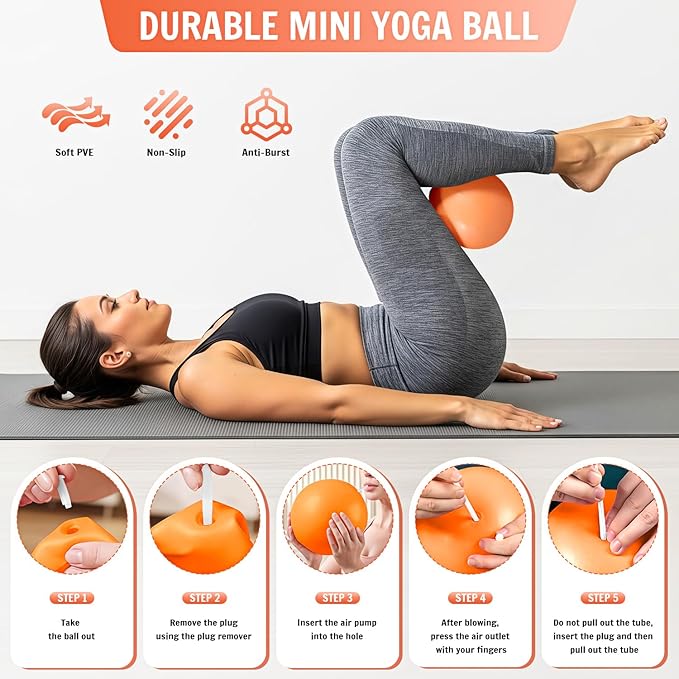 UZTUGG Pilates Equipment Kit at Home for Women, 4-in-1 Workout Essential Set with Pilates Ring, Fabric Resistance Bands, Figure 8 Resistance Band, Pilates Ball–Full Body Toning, Yoga & Stretching