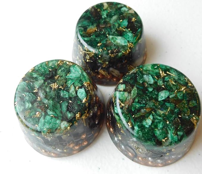 Green Fuchsite Orgone Generator Energy Accumulator 528Hz/7.83Hz/Advance Harmonics Many Beautiful Ingredients and Colors! smtbscOG(B. Green Fuchsite)