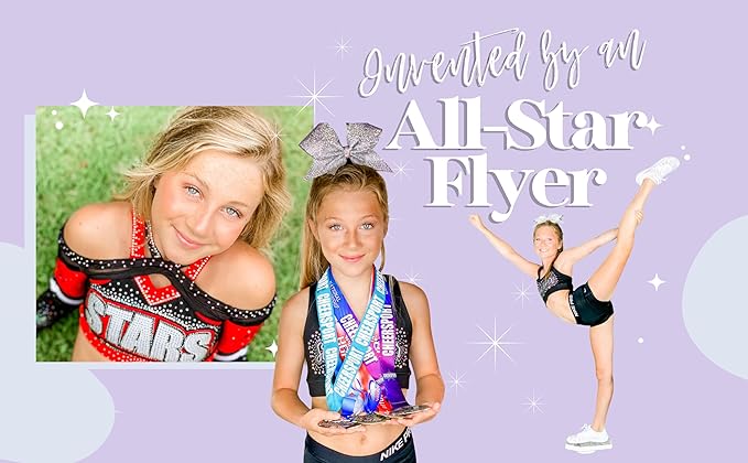 Stunt Trainer Flyer Cheer Balance Board for Cheerleader Balance & Flexibility Core Strength Training - Cheer Balance Trainer Stunting Practice Board Cheerleading Equipment for Flyers, Grey