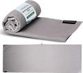 Oceanfoam Beach Towel – Lightweight, Absorbent, Quick-Drying, Sand-Resistant, Non-Slip – Ideal for Workouts, Yoga, Pilates, Beach, Pool, Boat & Travel – 25% Recycled – 72"x24" (Charcoal Gradient)