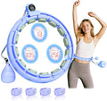 2025 New Silent Smart Weighted Fitness Circle, Weighted Circle for Adults Weight Loss,18 Detachable Links Waist 30"- 50", Exercise Circle for Women & Men
