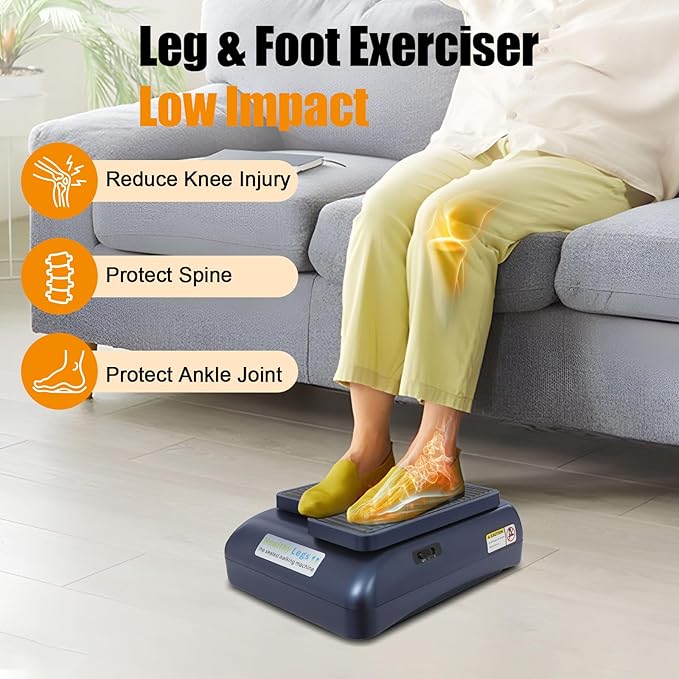 Leg & Foot Exerciser, Light & Slow Leg-Training Training Equipment for Elderly People, Continuous Movement to Exercise Leg, Foot, for Elderly, Patients, Seniors, Leg Injured People