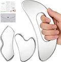 airogym 3 in 1 Stainless Steel Gua Sha Massage Tool - Professional Muscle Scraper for Soft Tissue Mobilization, IASTM Physical Therapy & Myofascial Release - Body Sculpting & Pain Relief Kit