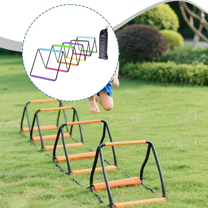 Agility Ladder Jumping Hurdles for Men Women and Kids Flexible Football Footwork Ladders Speed Ladder for Outdoor Sports