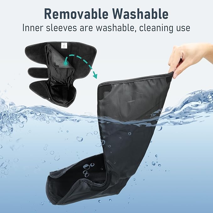 QUINEAR Leg Massager with Heat and Air Compression,Foot and Calf Massager for Circulation and Pain,Compression Boots with 3modes and 3 Intensities,Gift for Dad Mom