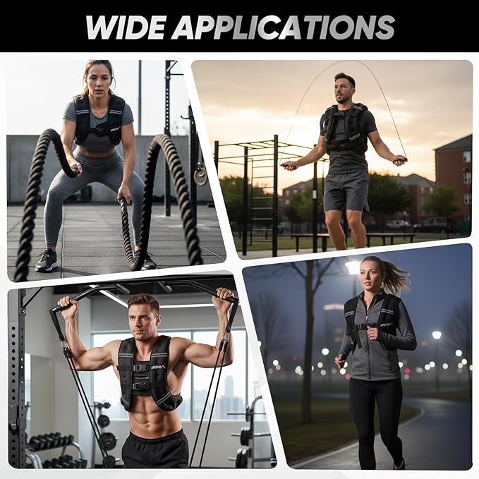 APEXUP Weighted Vest Men Women, Weight Vest for Women Workout Equipment for Strength Training Running