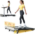 Walking Pad with 10% Incline, 3.0HP Brushless Quiet Under Desk Treadmill, Portable Treadmills for Home/Office, Running Machine 300 lbs Capacity with RGB LED Screen, Remote Control/App Control