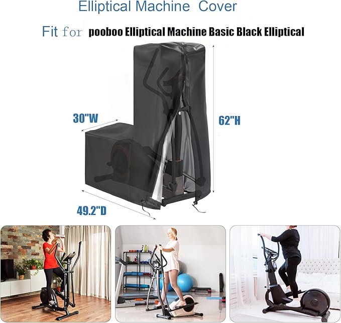 Elliptical Exercise Machine Cover - Dust-Proof & Waterproof Trainer Protective Cover for Home Use
