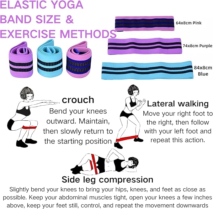 Pilates Essentials Kit for Women - Complete Yoga Set with Rings, Booty Bands, Hip Exercise Band, and 25cm Ball