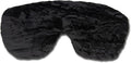 Handmade Weighted Sleep Eye Mask Yoga Pillow - Flax Seed Fill - Unscented - Black - TEMF-BK