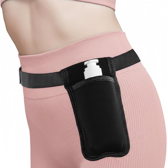 Massage Bottle Bag Comfortable Massage Oil Case Professional Single Bottle Waist Oil Cream Tools Adjustable Lotion Case Organizer Belt Durable Therapist Essential Accessory