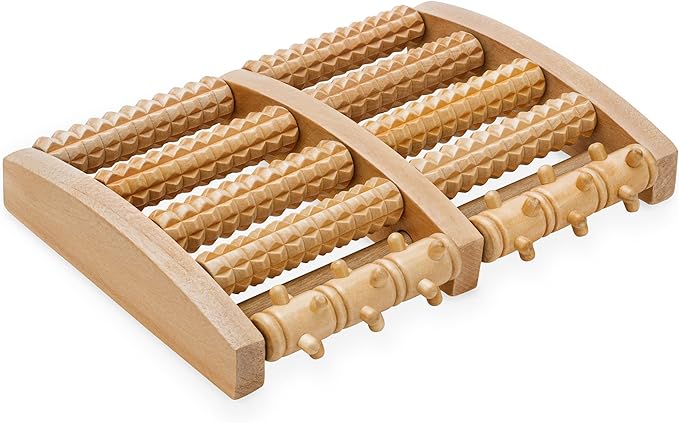 COZLOW - Foot Massager for Plantar Fasciitis Relief - Wooden Massage Roller with Arch Shape Design - Foot Pain Relief, Neuropathy, Heel Spur Pain, Stress Relief, and Relaxation - Muscle Therapy Tool