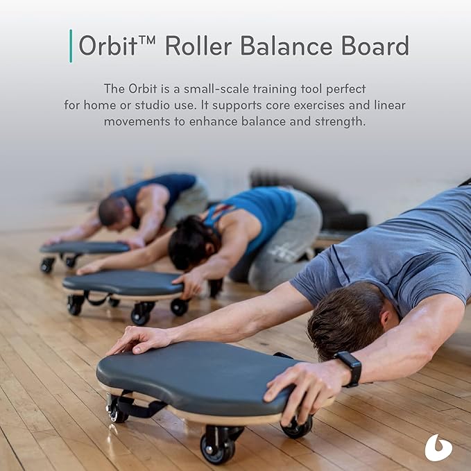 Balanced Body Orbit Roller Balance Board, Pilates Rolling Exercise Equipment for Floor Work, Core Exercise Machine, Abdominal Exercise Roller, Ab-Roller Workout Equipment for Home Gym or Studio Use