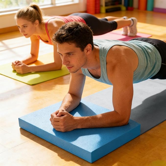 Stability Pad - 50x40cm Soft Thick Stability Mat - Balance Cushion Foam Pads for Exercise | for Women Men Home Gym Floor Yoga Workout Physical Training Stretching