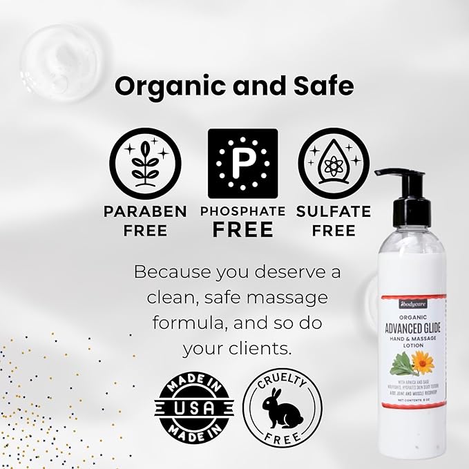 Advanced Glide Massage Lotion with Arnica and Sage Professional Massage Cream for Muscle Relief Hydrating Hand and Body Lotion 8 oz (8 Oz)