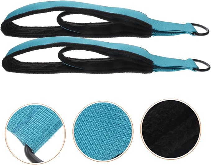 Milisten 2pcs Pilates Straps Fitness Exercise Band Bodybuilding Tension Band Fitness Ropes Pilates Ring