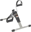 Drive Medical RTL10273 Deluxe Folding Pedal Exerciser with Electronic Display for Legs and Arms, Under Desk Bike Pedal Exerciser, Fully Assembled, No Tools Required, Black