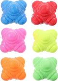 Alasum 6Pcs Hexagonal Reaction Balls Agility Training Balls for Hand Eye Coordination Fitness Equipment