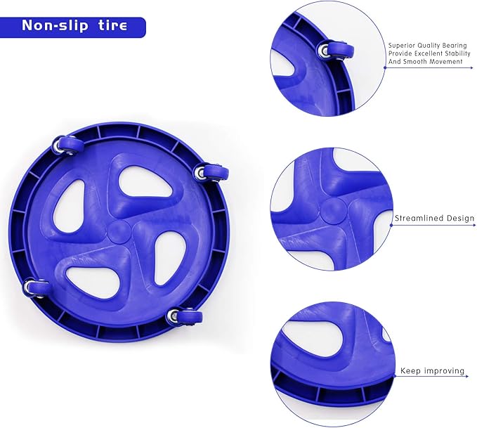 Abdominal Roller Ab Exercise Wheel Disc Core Coaster Core Fitness Sliders Ab Workout Equipment Easy Roller with Knee Mat for Home Gym