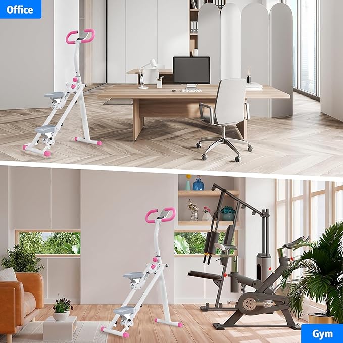 Stair Stepper for Home,Vertical Climber Workout Machine,Stair Stepper with Handlebar for Full-Body Exercise Stair Stepper with Stable Frame Adjustable Handlebar