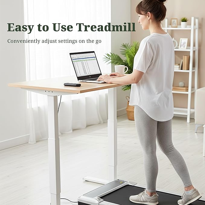 Walking Pad Treadmill, 3 in 1 Portable Under Desk Treadmills for Home Small Space, Quiet Compact Folding Treadmill with Remote Control, 320 LBS Capacity