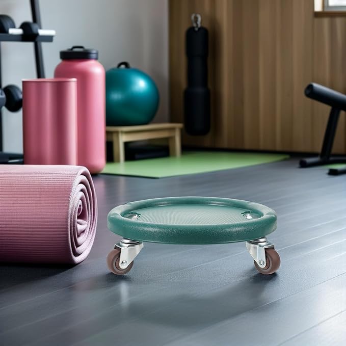 FAVOMOTO Ab Roller Wheel Four-wheel Abdominal Exercise Roller with Silent Glide Core Strength Training Fitness Ab Board for Home Workout and Gym Use