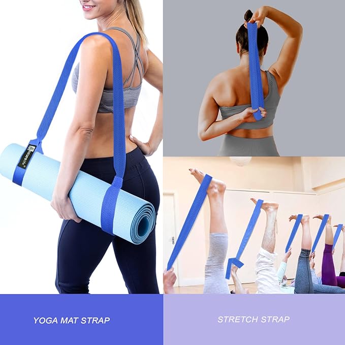 [MAT NOT Included] Yoga Mat Sling, Yoga Mat Straps for Carrying, Easy-Cinch Yoga Mat Holder Strap