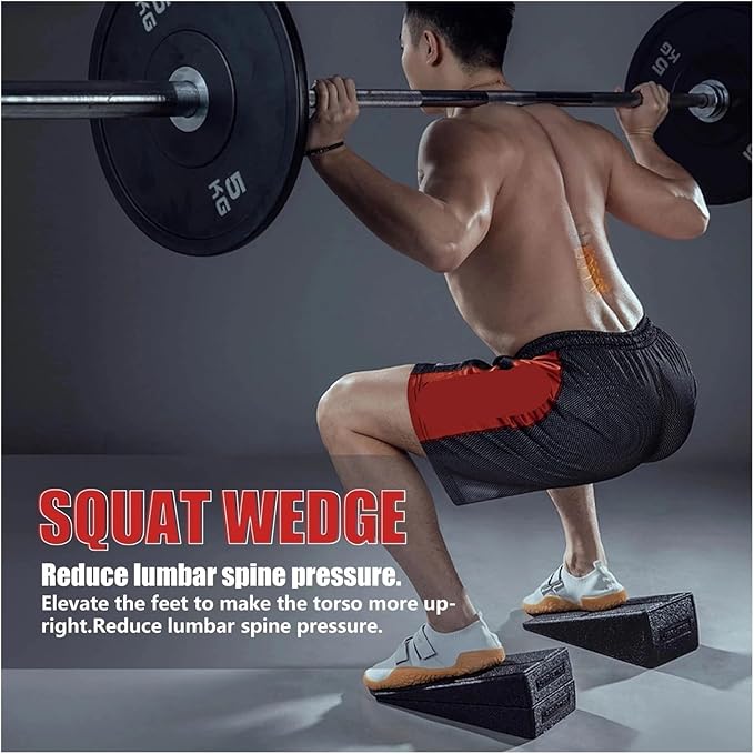 Yoga Wedge Stretch Slant Boards Adjustable Tilt Slanting Board Squat Wedge Block Improve Lower Leg Strength(1 Set)