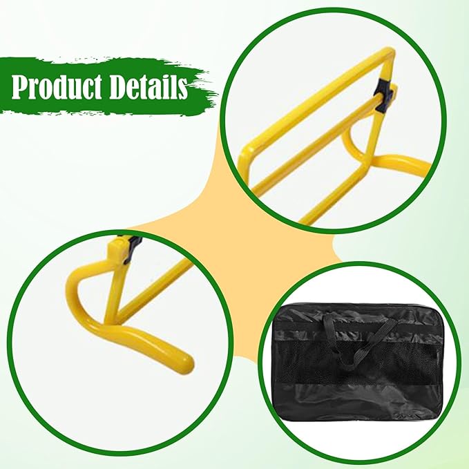 5Pcs Agility Training Hurdles Agility Speed Training Equipment Adjustable Height for Soccer Outdoor Sports Foot Exercise