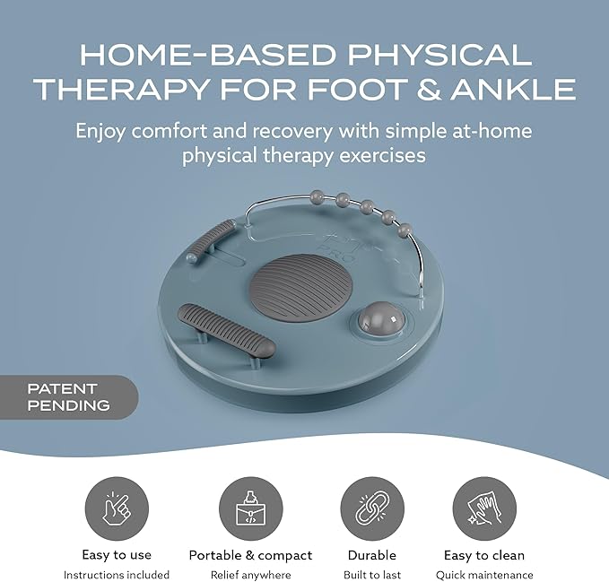 PT Pro Ultra Foot Trainer – 5-in-1 Foot & Ankle Exerciser and Foot Stretcher – Plantar Fasciitis Relief for Arch & Heel Pain – Deep Tissue Foot Massager for Reflexology & Muscle Recovery