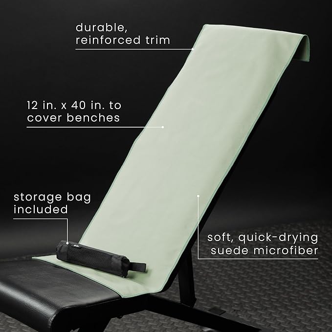 S&T INC. Gym Travel Towel, 3 Pack, Cooling Towels for Camping, Yoga, Home and Gym Bag, 3 Storage Bags Included, 12 Inch x 40 Inch, Microfiber, Sage Green