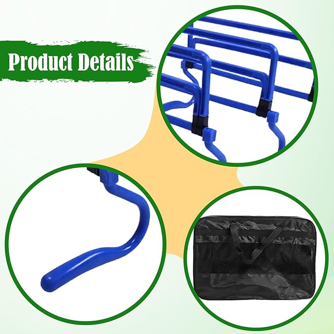 5Pcs Agility Training Hurdles Agility Speed Training Equipment Adjustable Height for Soccer Outdoor Sports Foot Exercise