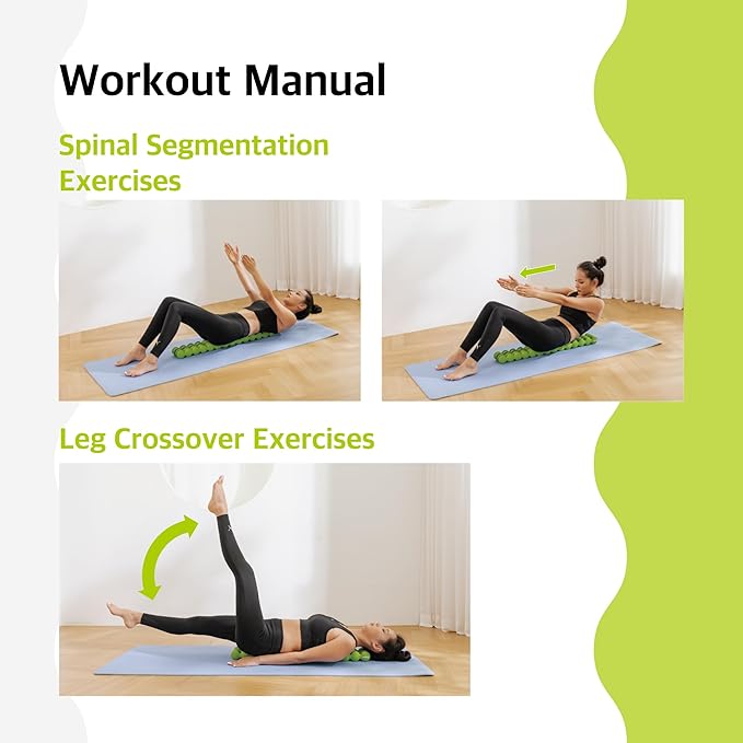 Vibspine, Back Stretcher for Lower-Back Pain Relief, Spine Decompressor,Posutre Corrector, Ideal for Pilates (Green)