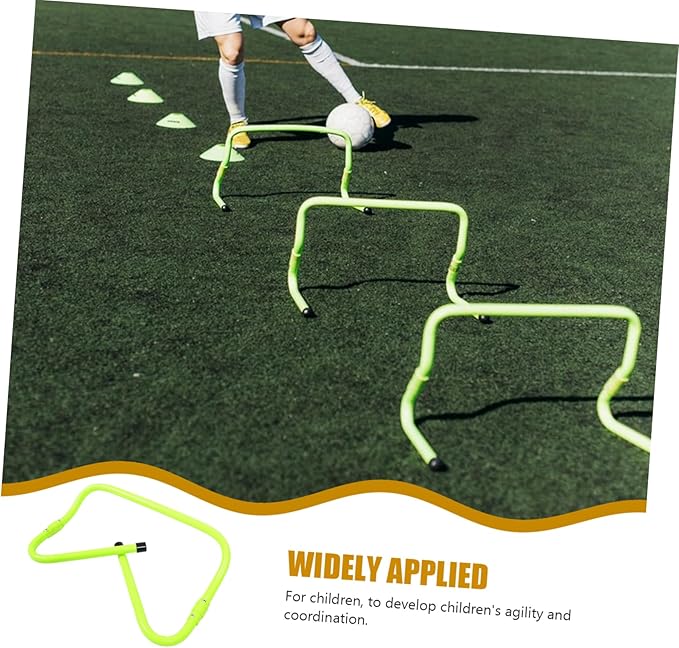 Wear-Resistant Speed Hurdles for Soccer Training Height Agility Equipment for Boys and Girls Coordination and Footwork Skills