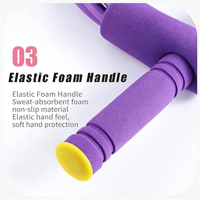 Upgrade 8 Tube Pedal Resistance Device, Pedal Resistance Band with Handle, Fashion Puller Exercise, Detachable and Adjustable Multifunction Fitness Bands for Abdomen, Waist, Arm, Leg