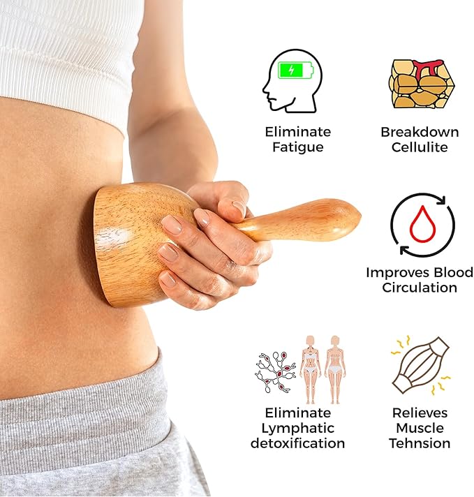 3 PCS Wood Therapy Massage Tools - Professional Maderoterapia Kit for Body Sculpting, Improving Circulation, and Muscle Relaxation