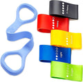 Resistance Bands for Working Out 6 Pack Resistance Bands for Arms,Elastic Pilates Flexbands for Physical Therapy Yoga, Stretch Exercice Loop Bands for Booty Legs